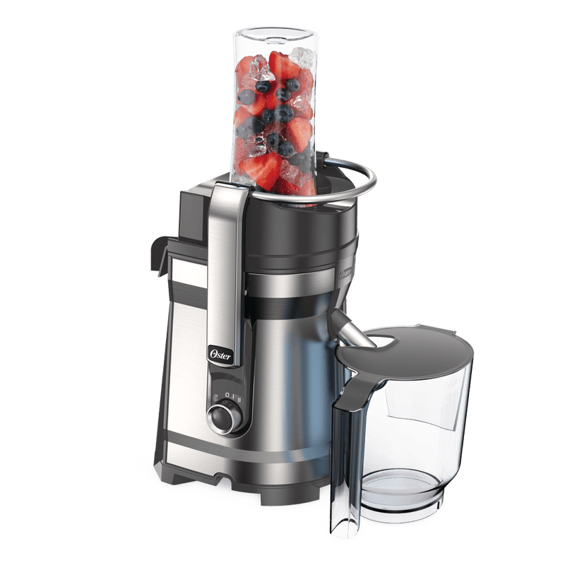 Extractor de jugos Oster FPSTJE9010 plateado con accesorios