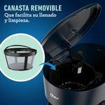 Cafetera 12 Tazas Filtro Permanente Negra Oster BVSTDCS12B