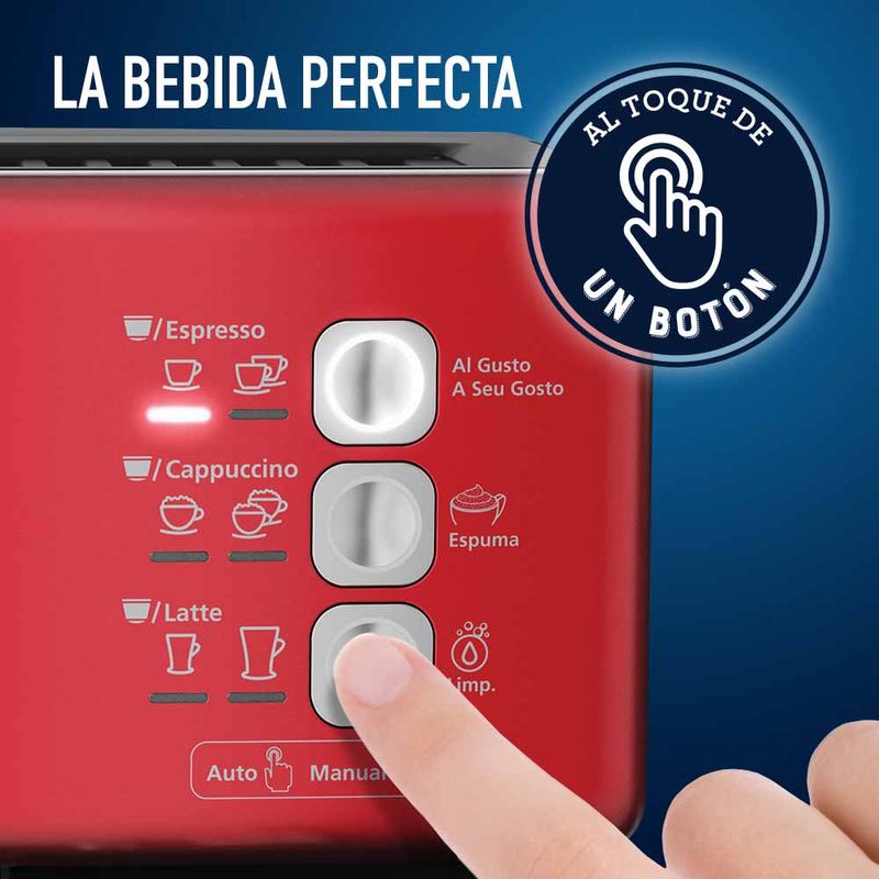 Cafetera Oster Expresso Y Capuccino Bvstecmp65R Rojo