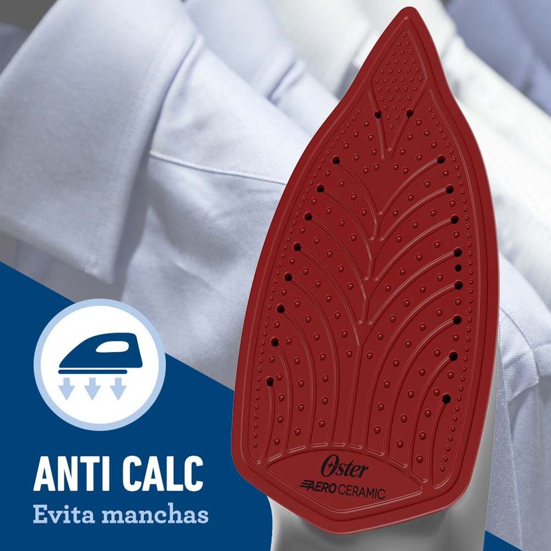 Plancha de ropa aeroceramic Azul Oster