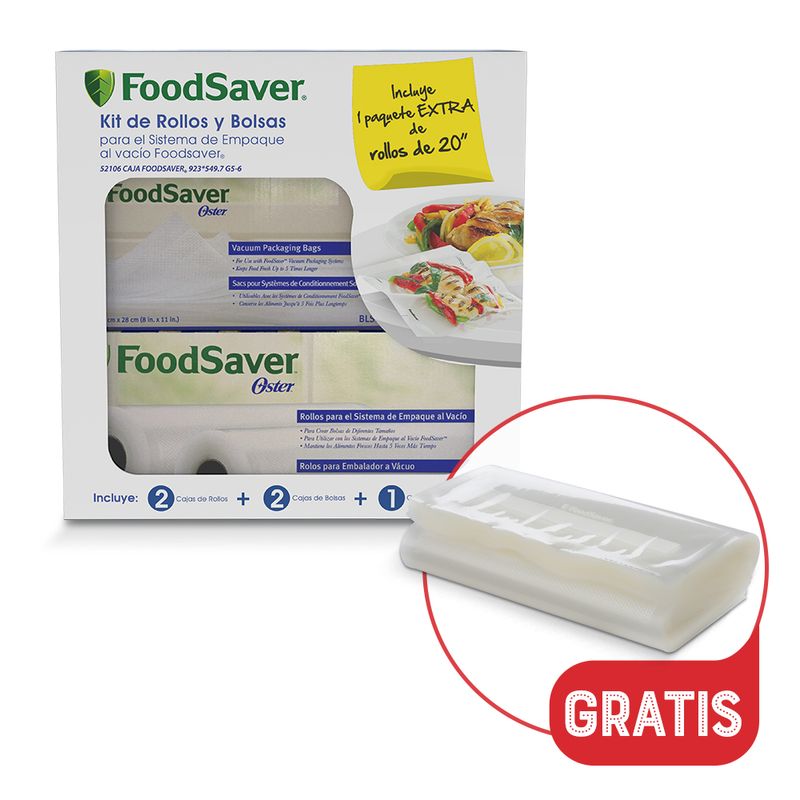 Bolsas de envasado al vacío FoodSaver® BLS22 - Productos y accesorios  originales Oster ®