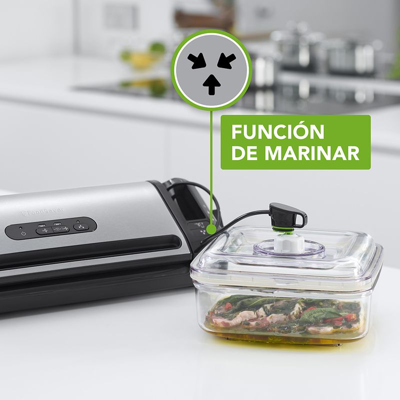 FoodSaver Máquina selladora de alimentos al vacío de mano inalámbrica para  bolsas con cremallera y contenedores de sellado al vacío frescos FS1120