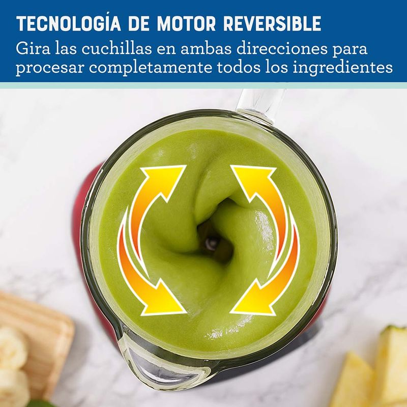 Licuadora Oster® con tecnología reversible, 2 programas automáticos y 3  velocidades más pulso BLSTPEG-CRT