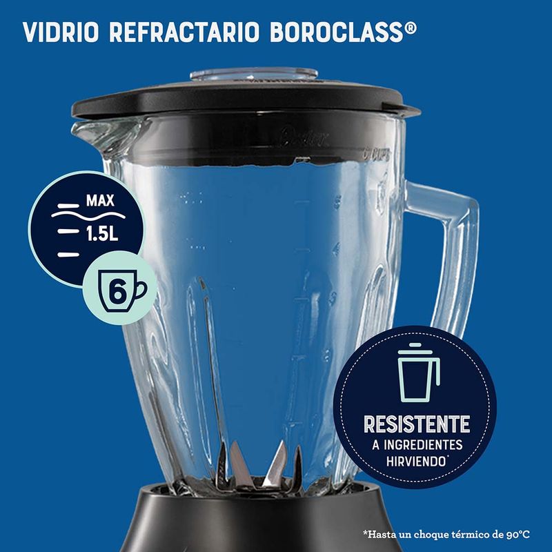 Licuadora Oster® con tecnología reversible, 2 programas automáticos y 3  velocidades más pulso BLSTPEG-CRT