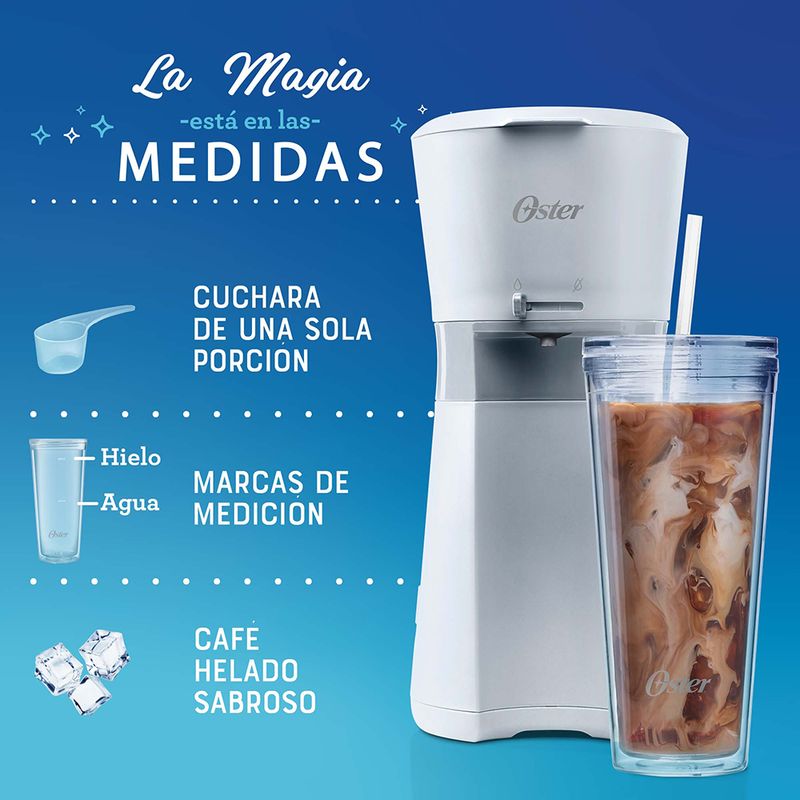 Cafetera Oster® para café helado BVSTDC01G - Oster