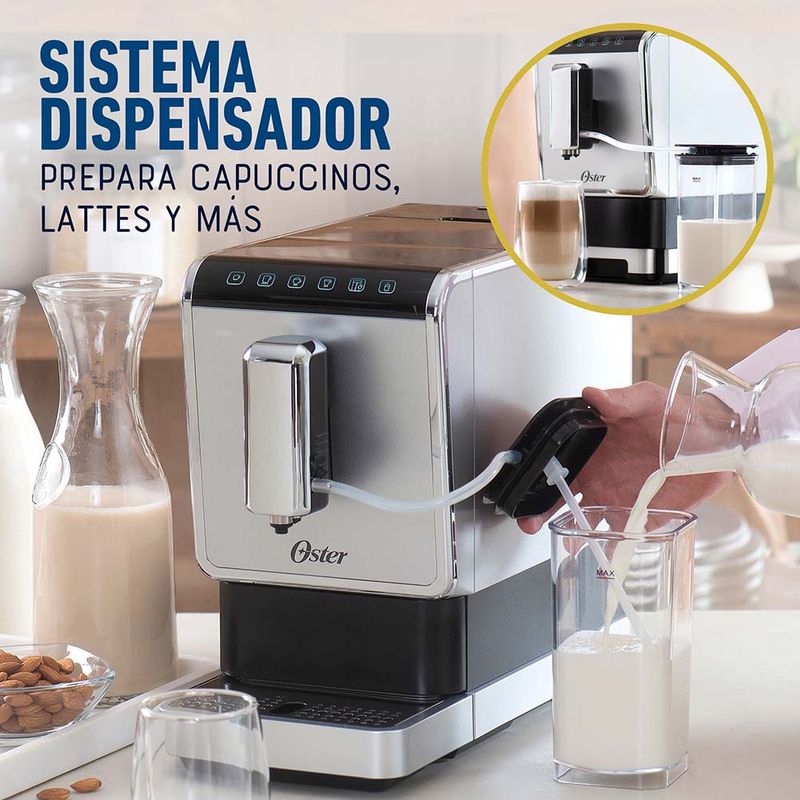 Cafetera super automática para espresso de 20 bar de presión