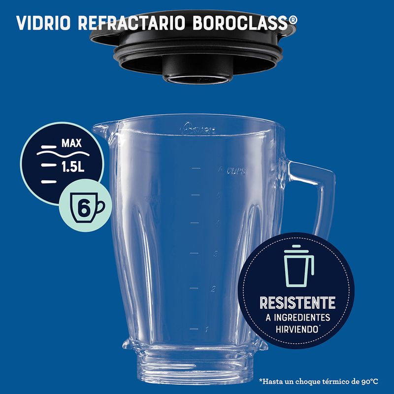 Licuadora Oster® con Tecnología de Motor Reversible BLSTPYG1209