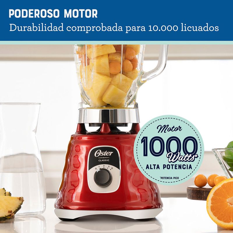 Licuadora oster discount 3 velocidades roja