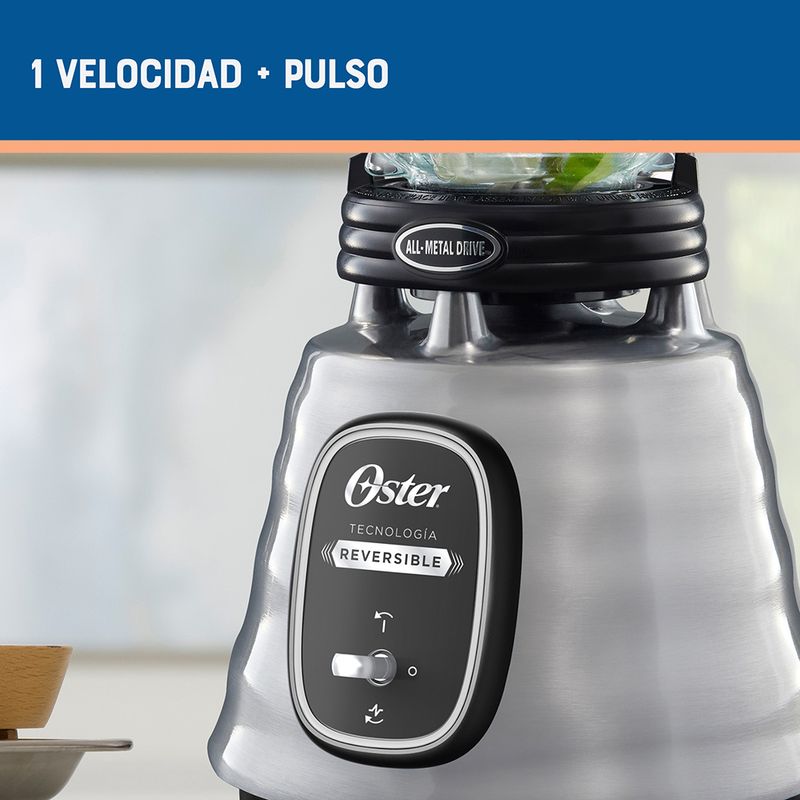 Licuadora Oster Reversible 1 Velocidad Vaso de Vidrio