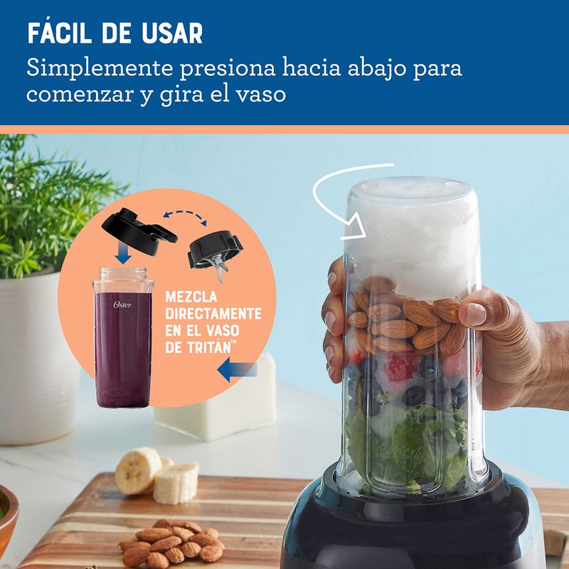 Sistema de nutricion Oster ActiFit con vaso portatil Tritan BLSTAFB